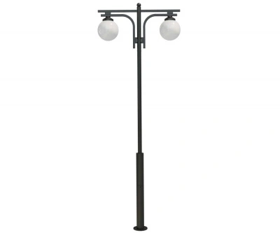 Стальной фонарный столб Т-03-2 со светильниками 3,76 м