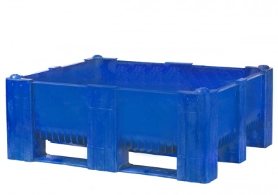 Большой пластиковый контейнер модель 1000 ACE SH - 440 , 1200х1000х440 мм сплошной, на полозьях