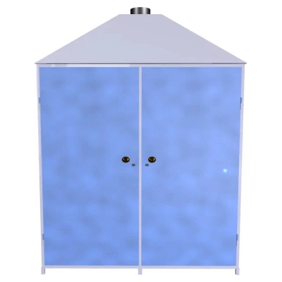 Шкаф для аккумуляторов ШМА-03-02 1500x780x2000 мм Синий