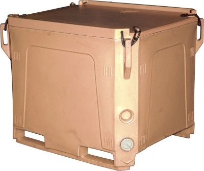 Контейнер 915х715х765 мм с крышкой, арт. RIC 310 бежевый, код: 12607