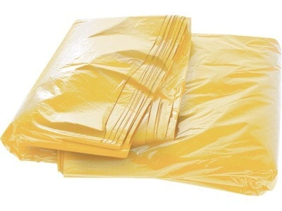 Пакет для мусора на 140-240 л в брикете (120х140 50 мкм) цв желтый, арт. Пакет д/мусора 140-240 , код: 22439