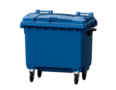 Мусорный контейнер 660л. на колесах с крышкой