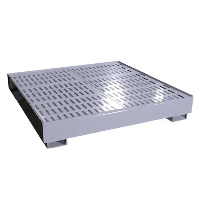 Металлический поддон для бочек ПДМ-06 1200x1200x300 мм Серый