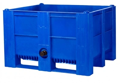 Большой пластиковый контейнер Модель1000-ACE, 1200х1000х740 мм сплошной, с дренажным портом