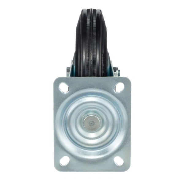 Колесо поворотное Стелла-техник 4001-200 диаметр 200мм,  грузоподъемность 185кг, резина, металл