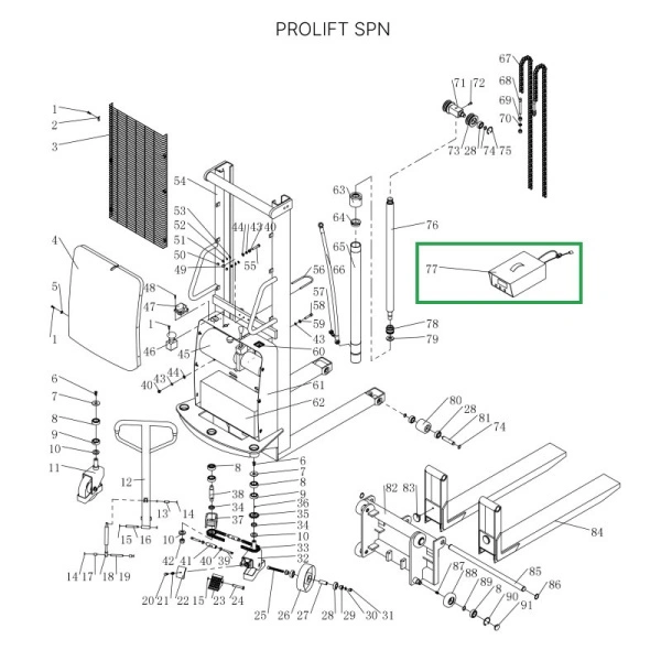 Зарядное устройство для штабелеров SPN (12В)