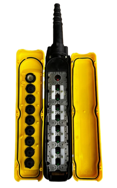 Пульт управления XAC-A8713Y для тали (8 кнопок, 1 скорость, ключ-марка, стоп, IP65, 380В)