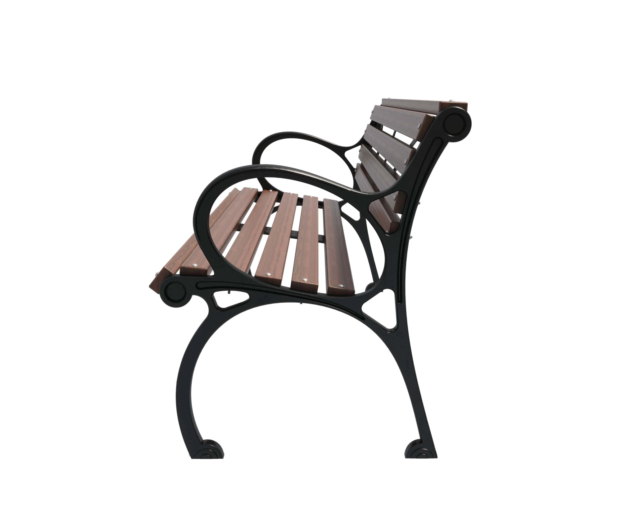 Скамейка чугунная «Квартал» 0,6 м (кресло)