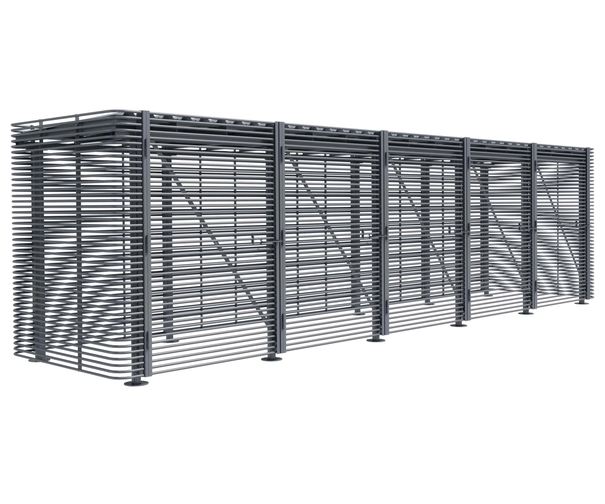 Контейнерная площадка для ТБО «МАФ - 6» без хозблока 9,5 м (на 6 контейнеров)