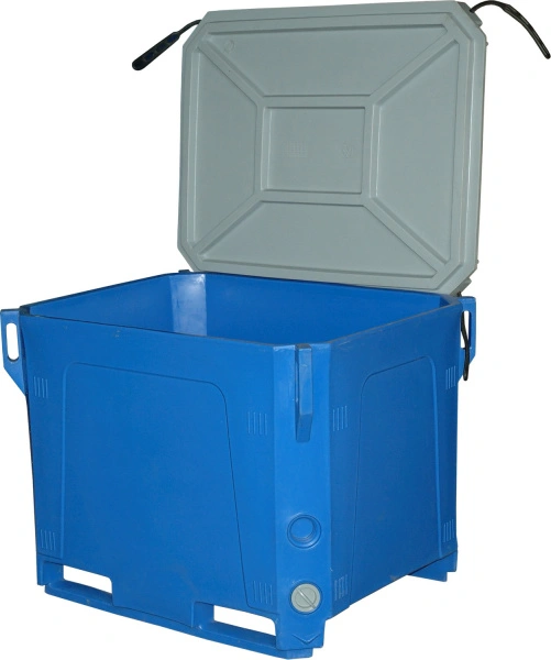 Контейнер 915х715х765 мм с крышкой, арт. RIC 310 бежевый, код: 12607