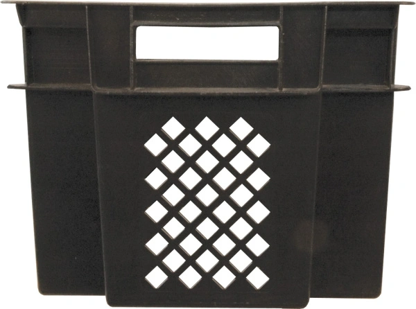 Ящик перфорированный 600×400×300, арт.: 108, объём 50, чёрный, код: 18273