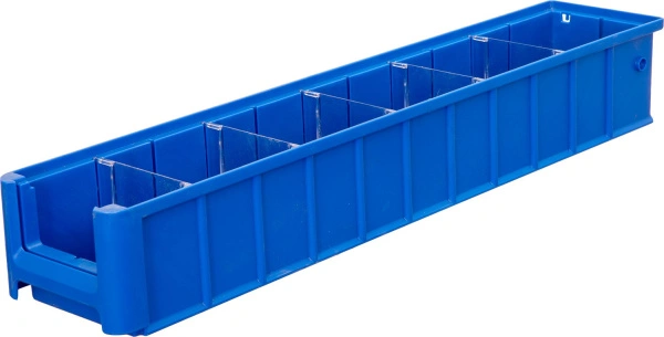 Ящик сплошной 600×117×90 мм, объем 6.32 л., арт.: SK 6109, синий, код: 12382
