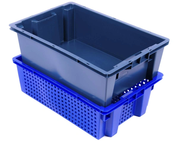 Пластиковый ящик 600х400х200 перфорированные стенки