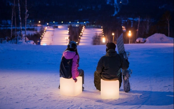 Светящийся куб Piazza 400 мм Белая подсветка, без крепления