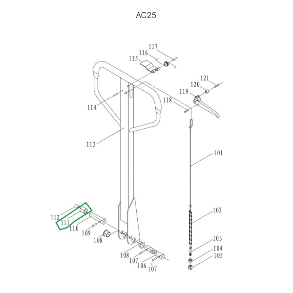 Евроконтейнер ЕС-6442.2 со сплошным дном и закрытыми ручками, 600х400х420 мм
