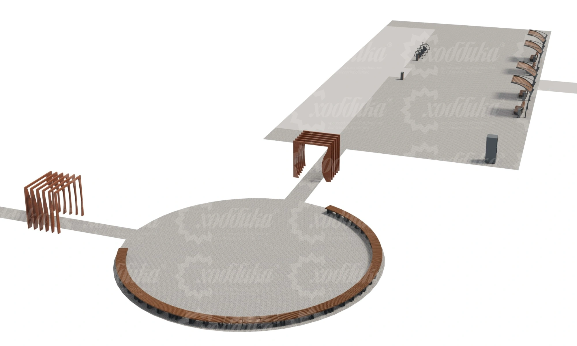 Комбинированная площадка для парков и скверов №5