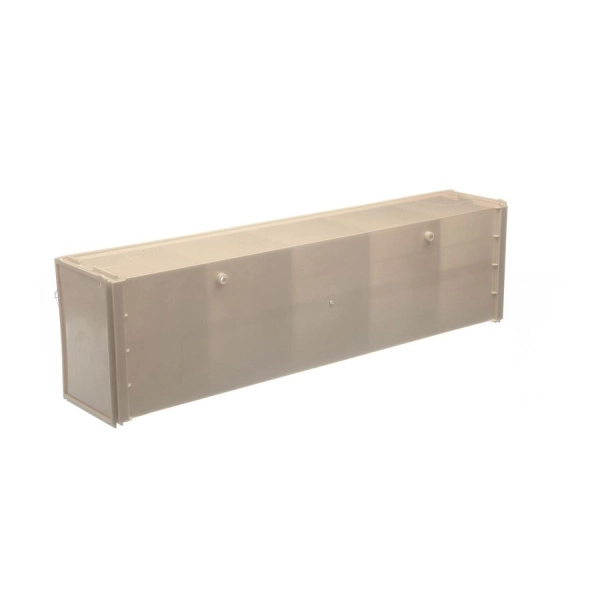 Короб откидной Стелла-техник F-600-5-B, 600х140х168 мм, 5 ячеек, бежевый, прозрачный