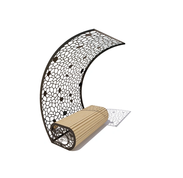 Скамейка с навесом «Филигран»