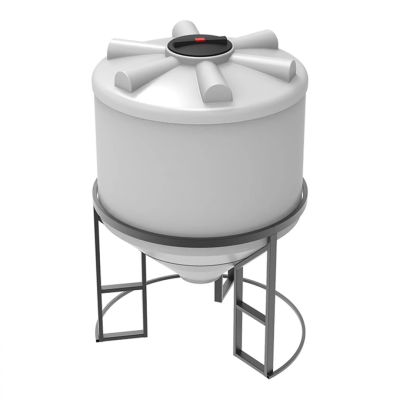 Емкость ФМ 1000 л под плотность до 1,5 г/см³ белая в обрешетке