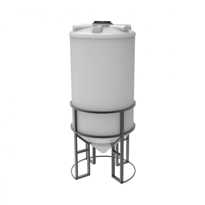 Емкость ФМ 2000 л под плотность до 1,5 г/см³ белая в обрешетке